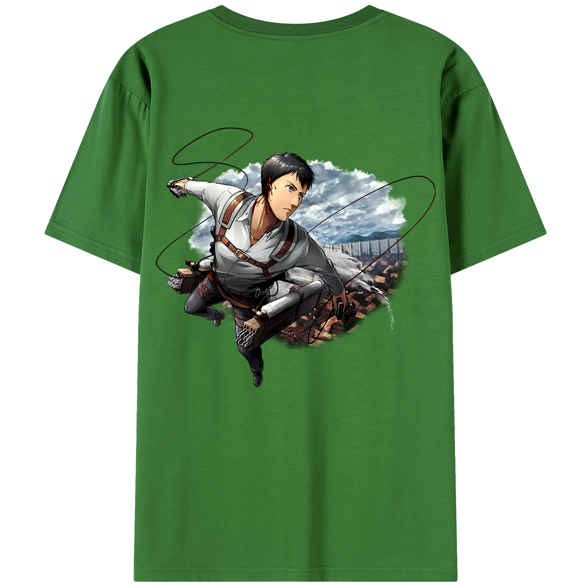 （画像用） 進撃の巨人 ベルトルト・フーバー Attack on Titan Bertholdt Hoover レディース半袖Tシャツ(バックプリント)